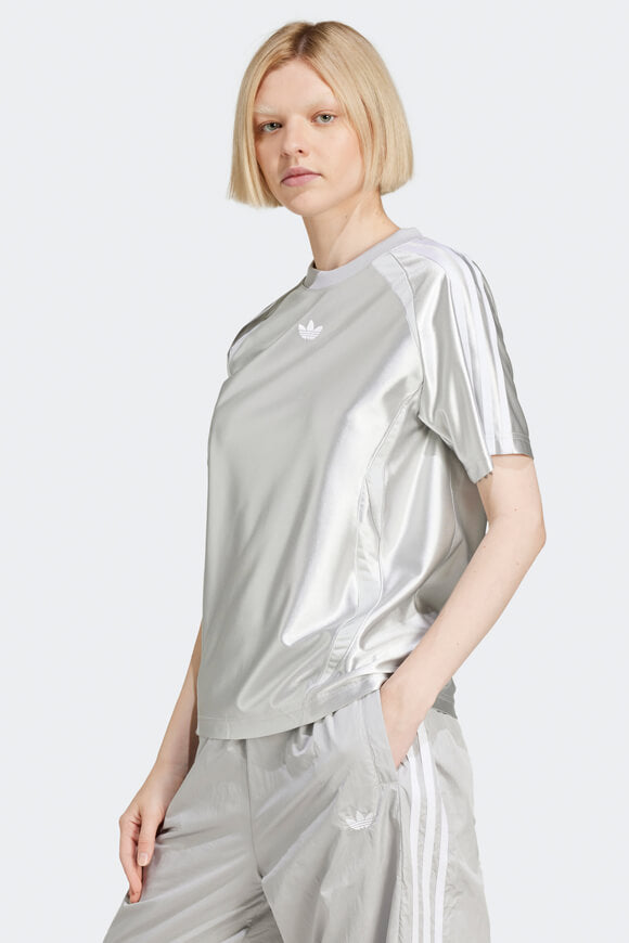 Adicolor Teamgeist Oversize Satin T-Shirt - Grey Two