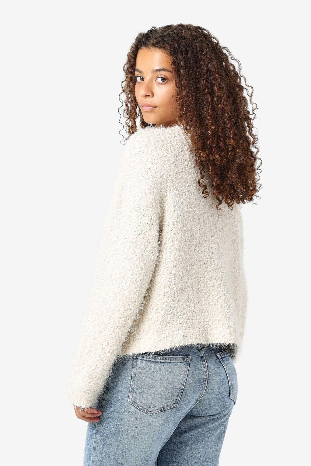 NMSASSY Maglia oversize in bouclé - Zabaione