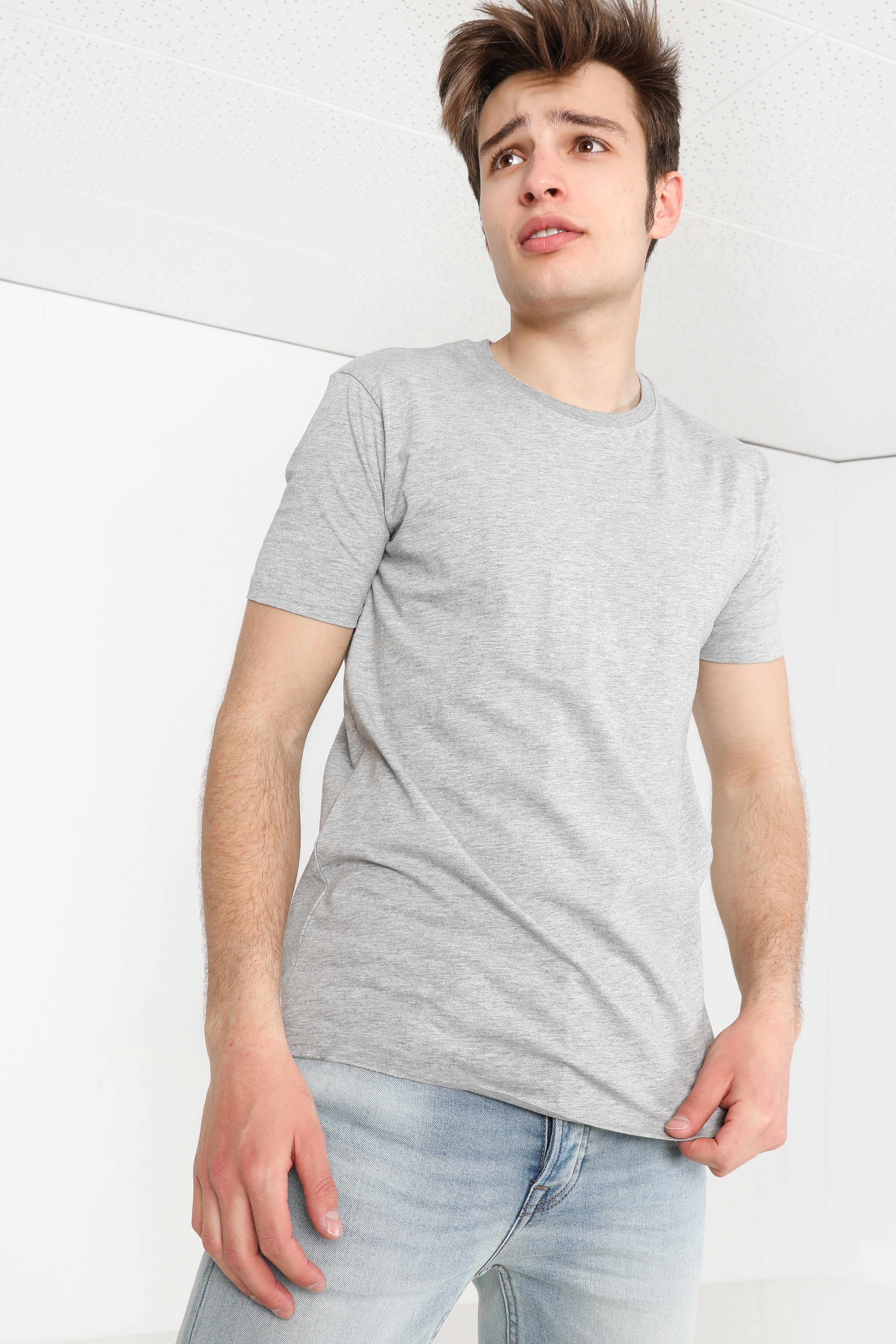 T-shirt - Gris chiné