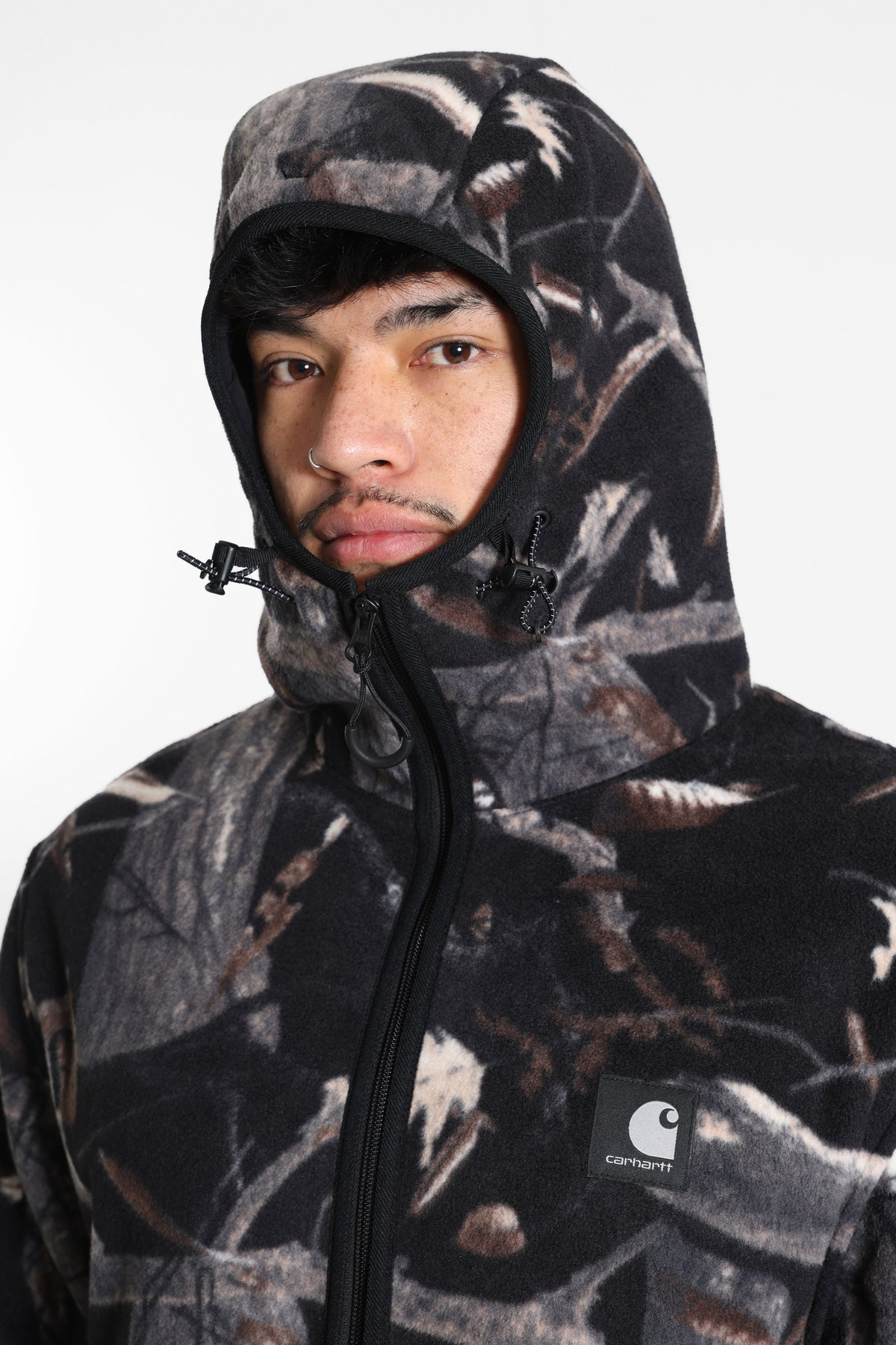 Blevin fleece jacket - Camo Feather Tree + Black