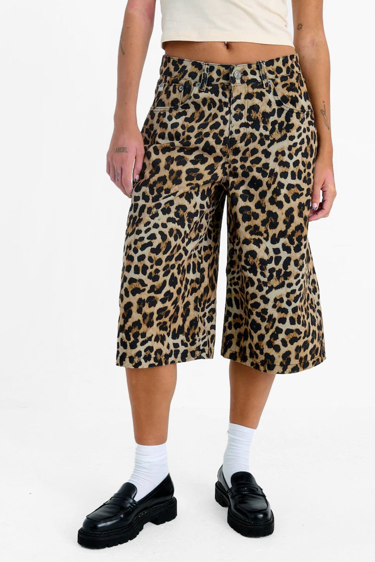 Release Jort Jeansshorts - Leopard