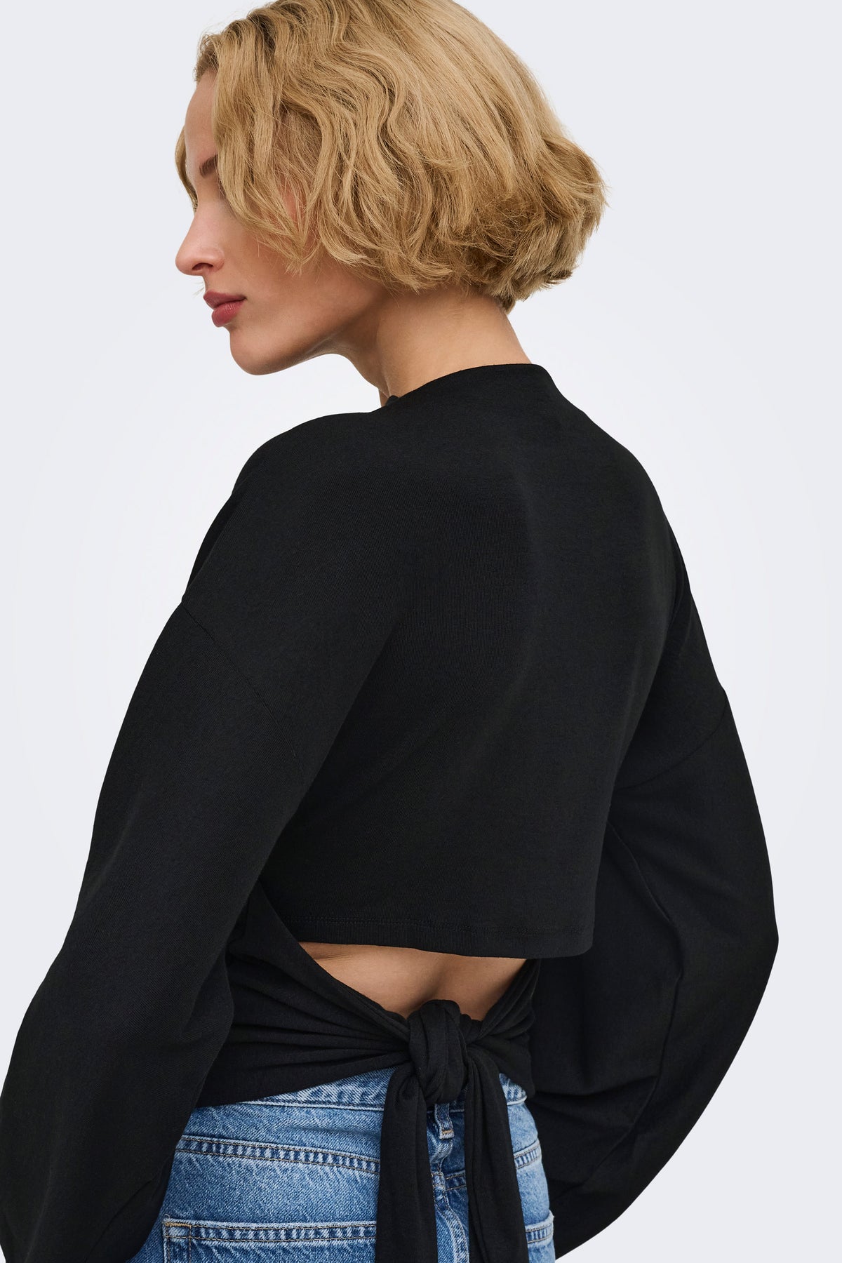 ONLESTRID long-sleeve shirt - Black