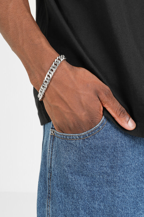 Panzerkette-Armband - Silber