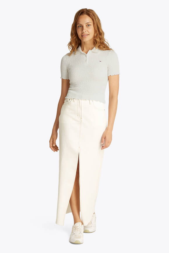 Crop Poloshirt - Offwhite