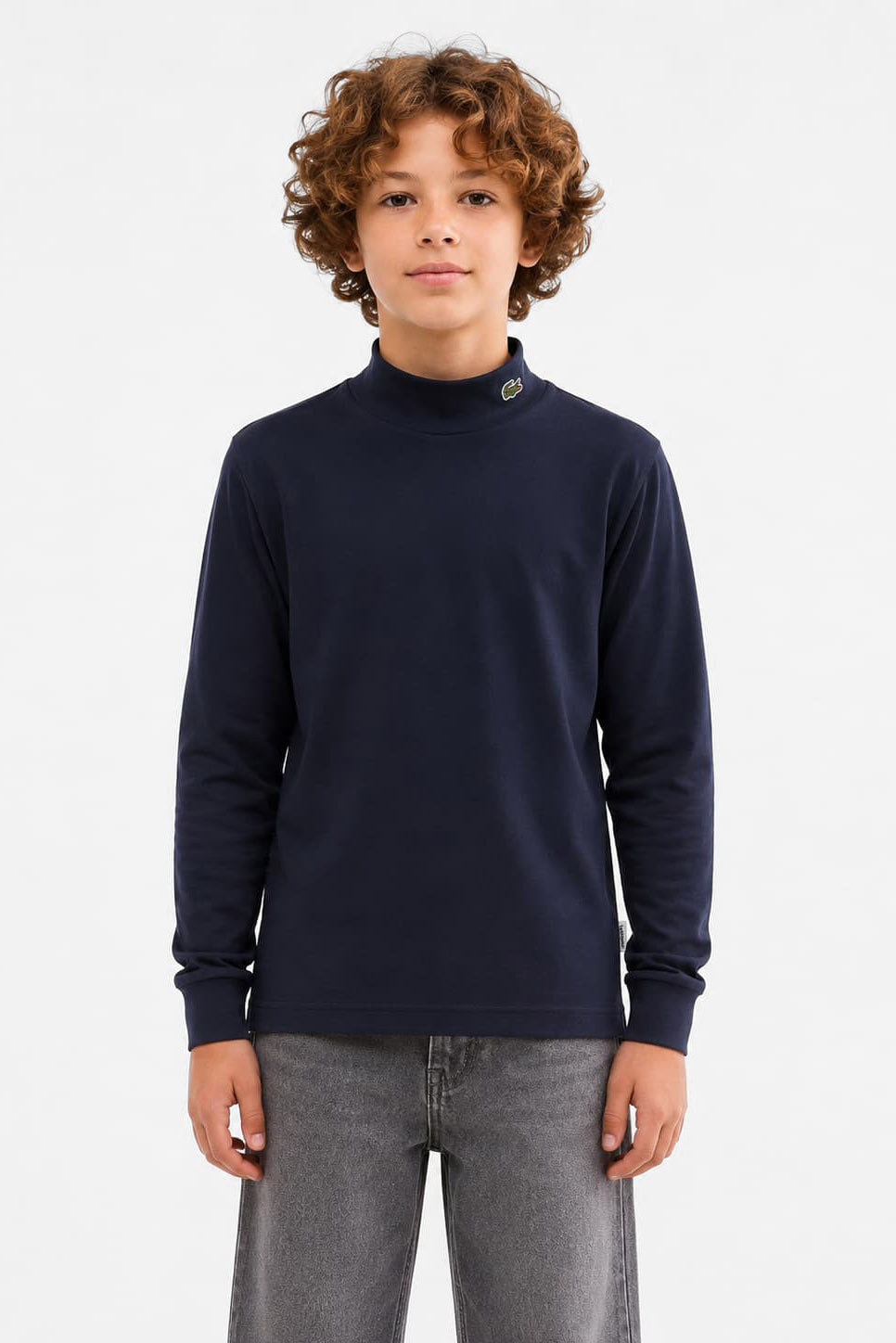 Long-sleeve turtleneck shirt - Navy