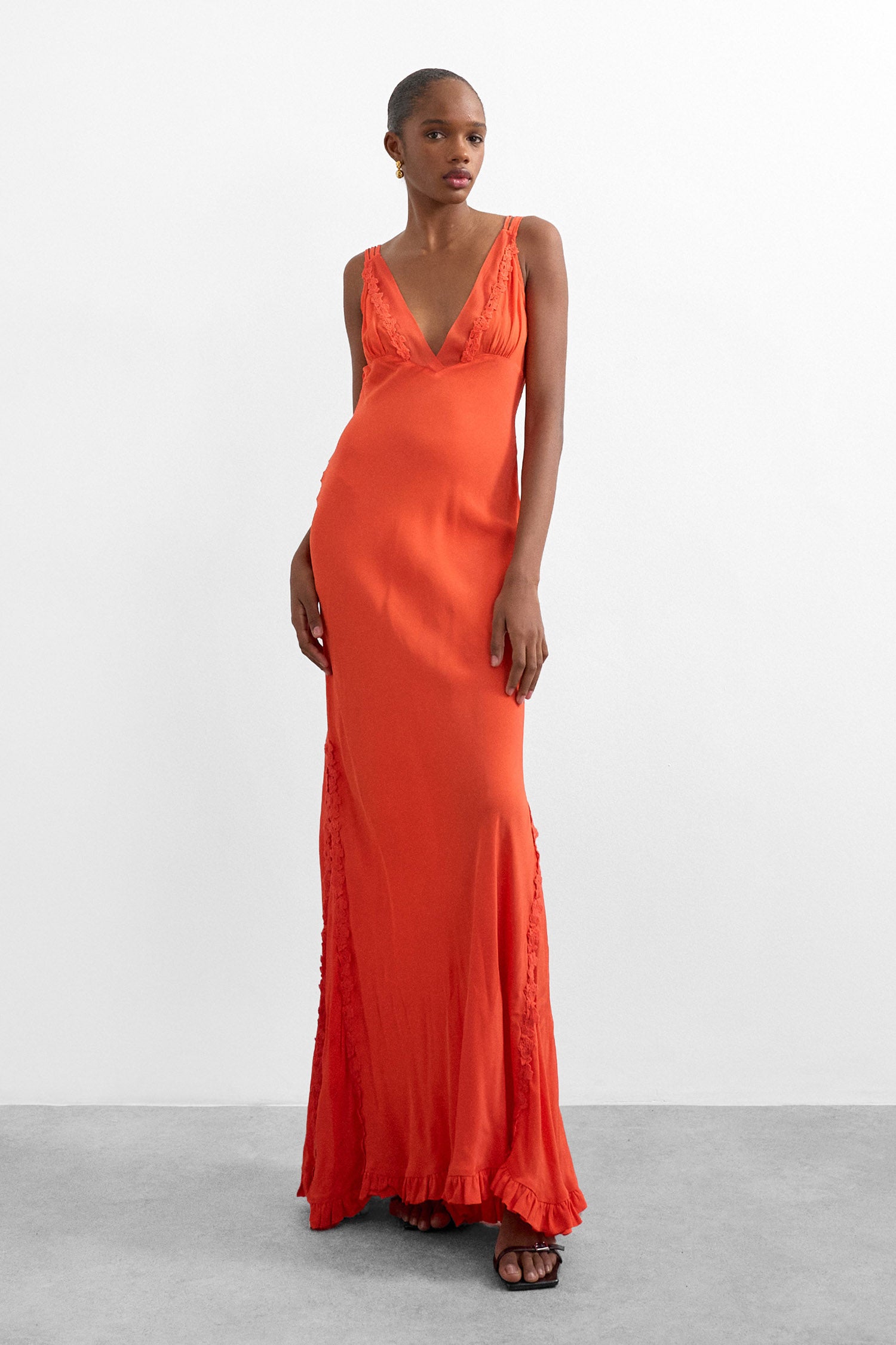 TSPENNY Maxikleid - Vibrant Orange