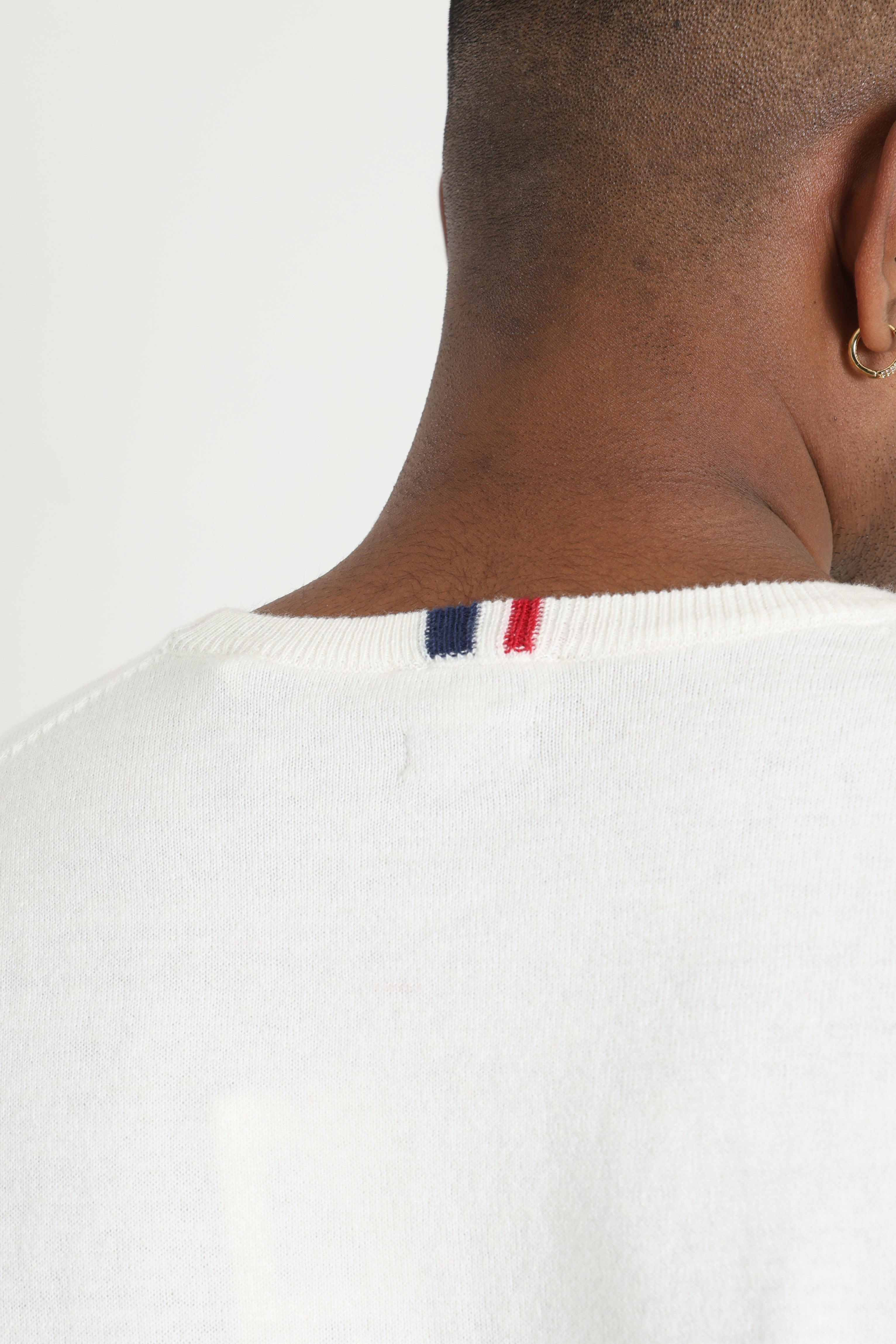 Leon pull en tricot fin - Offwhite