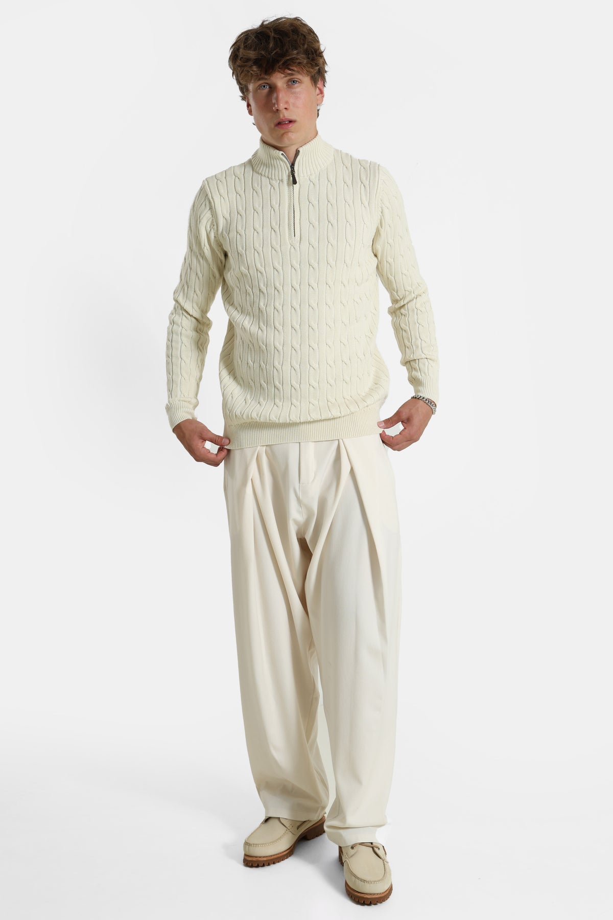Maglione in maglia - Offwhite