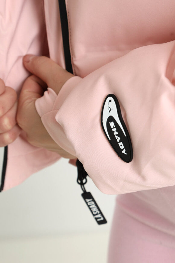 Quilted jacket - Pink + Black