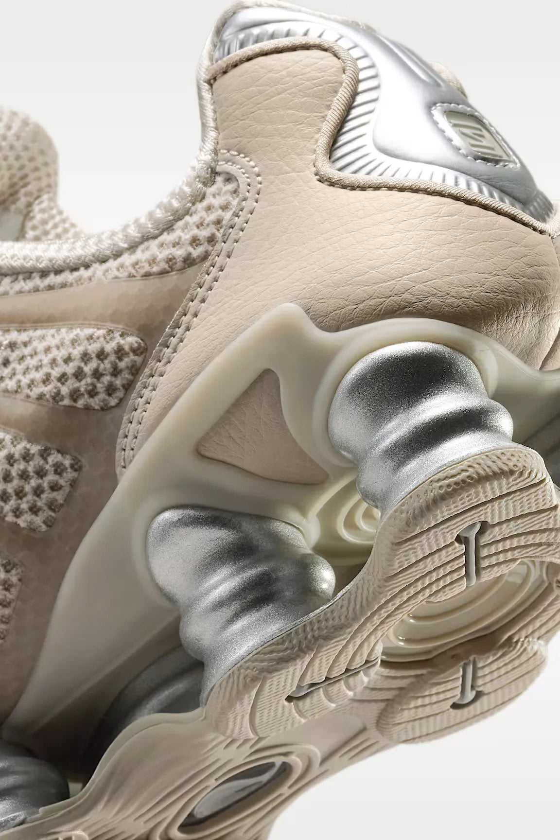Shox TL sneakers - Cream II + Metallic Silver + Black