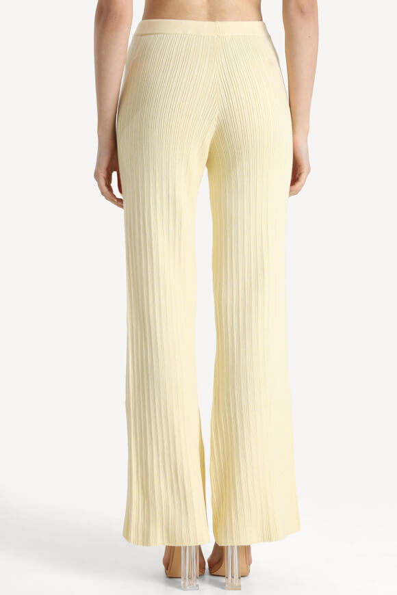 Gerippte Strickhose - Hellgelb
