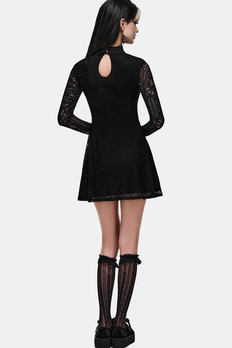 Mini abito in pizzo di Bella - Black