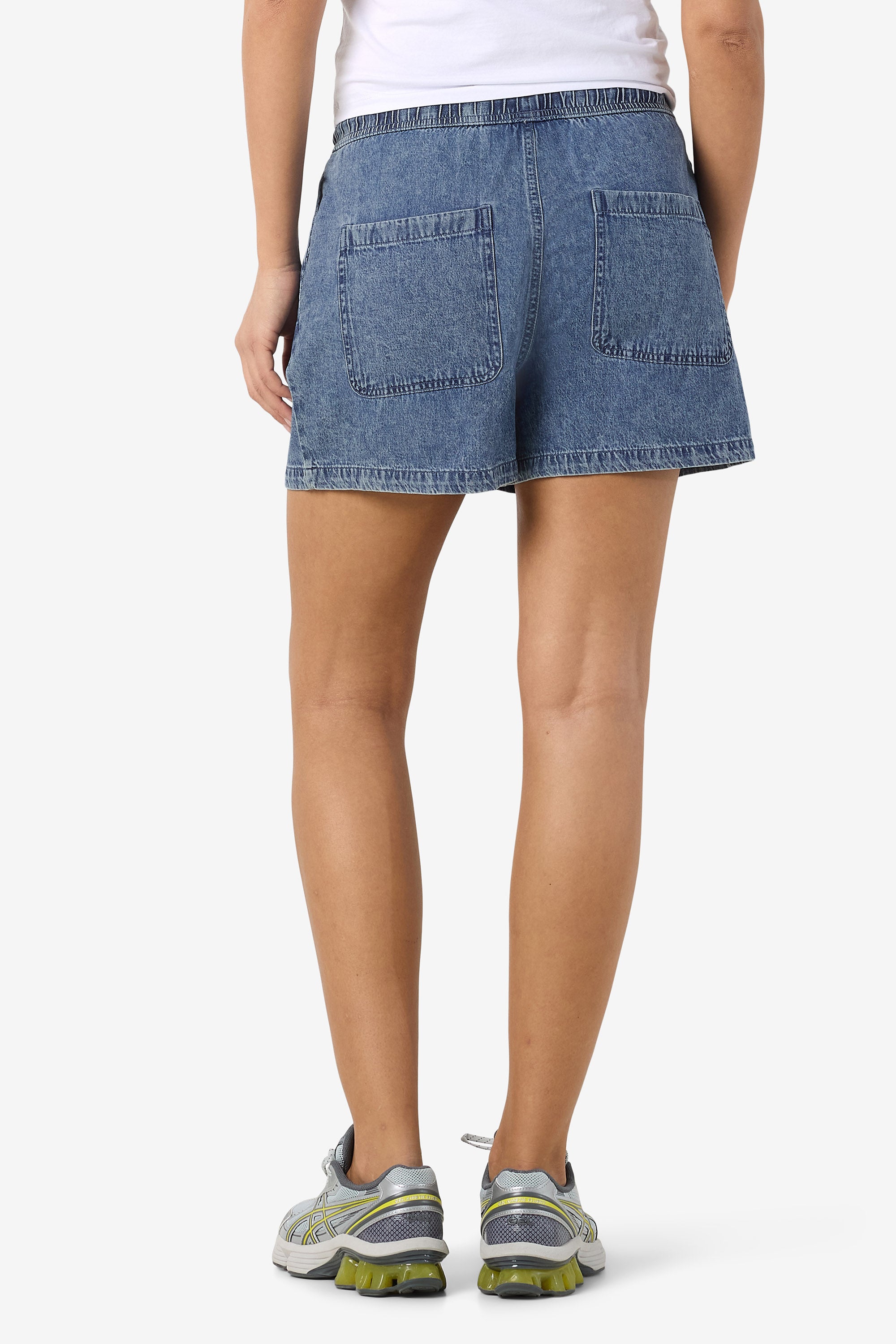 NMENZA short en tissu - Medium Blue Denim