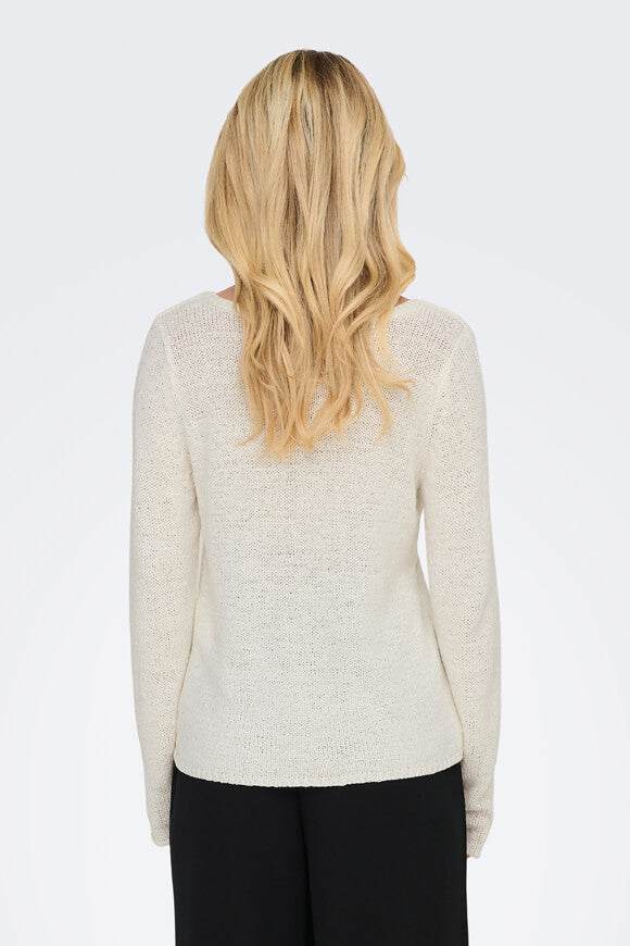 Geena knitted sweater - Cloud Dancer