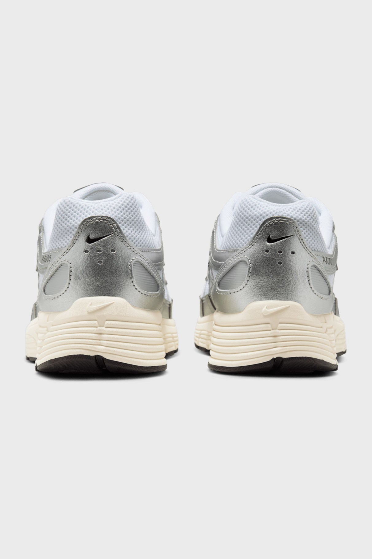 P-6000 sneakers - Metallic Silver + White + Black