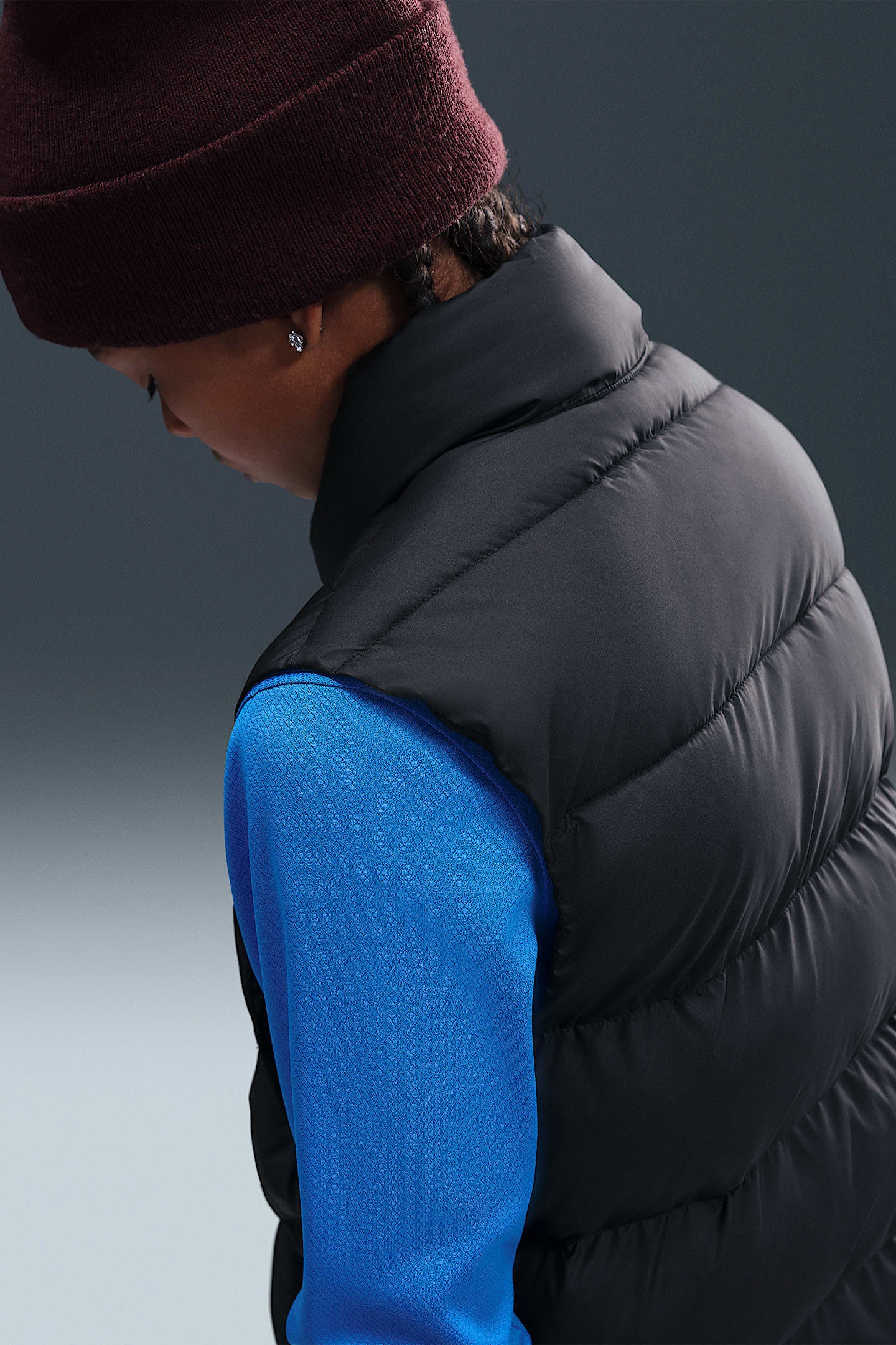 Quilted vest - Black