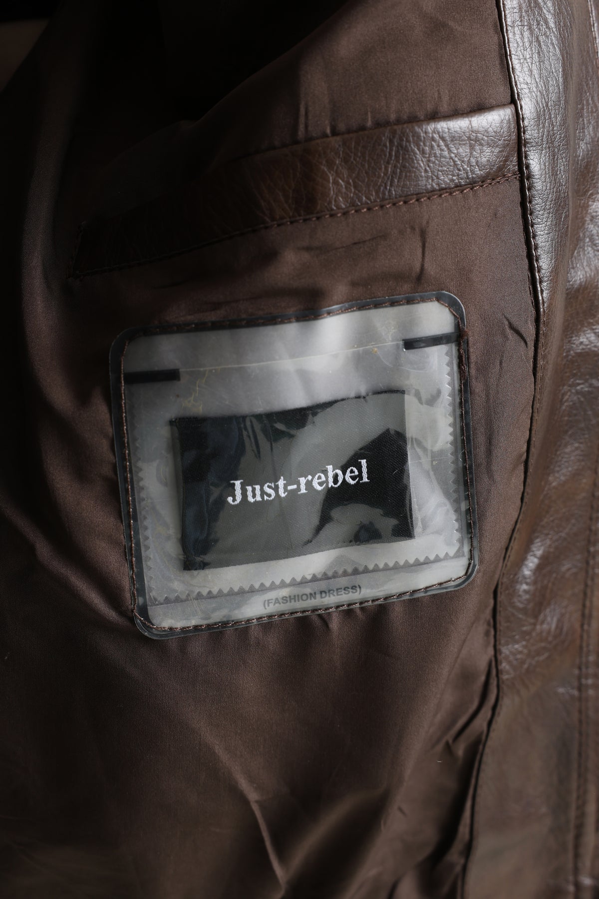 Veste en similicuir - Dark Brown