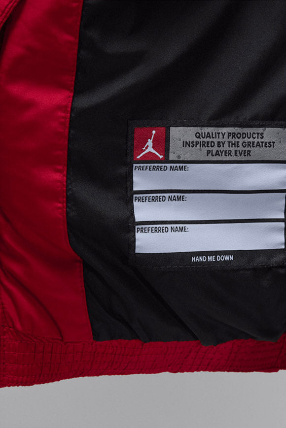 Brooklyn quilted jacket - Gym Red + Black