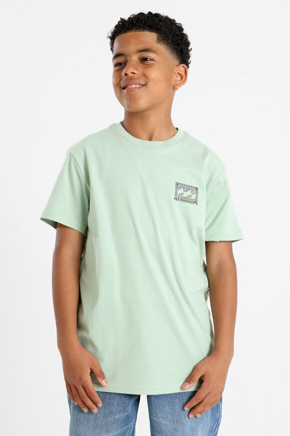 Crayon Wave T-Shirt - Seafoam