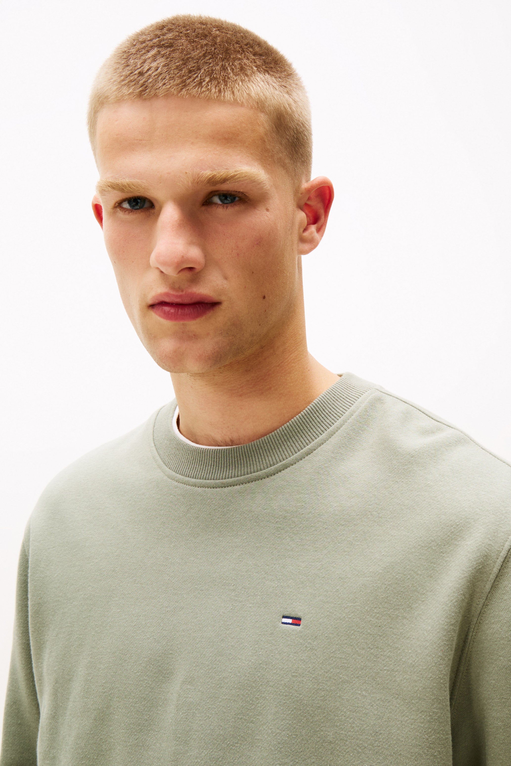 Flag Fleece Sweatshirt - Utility Sage