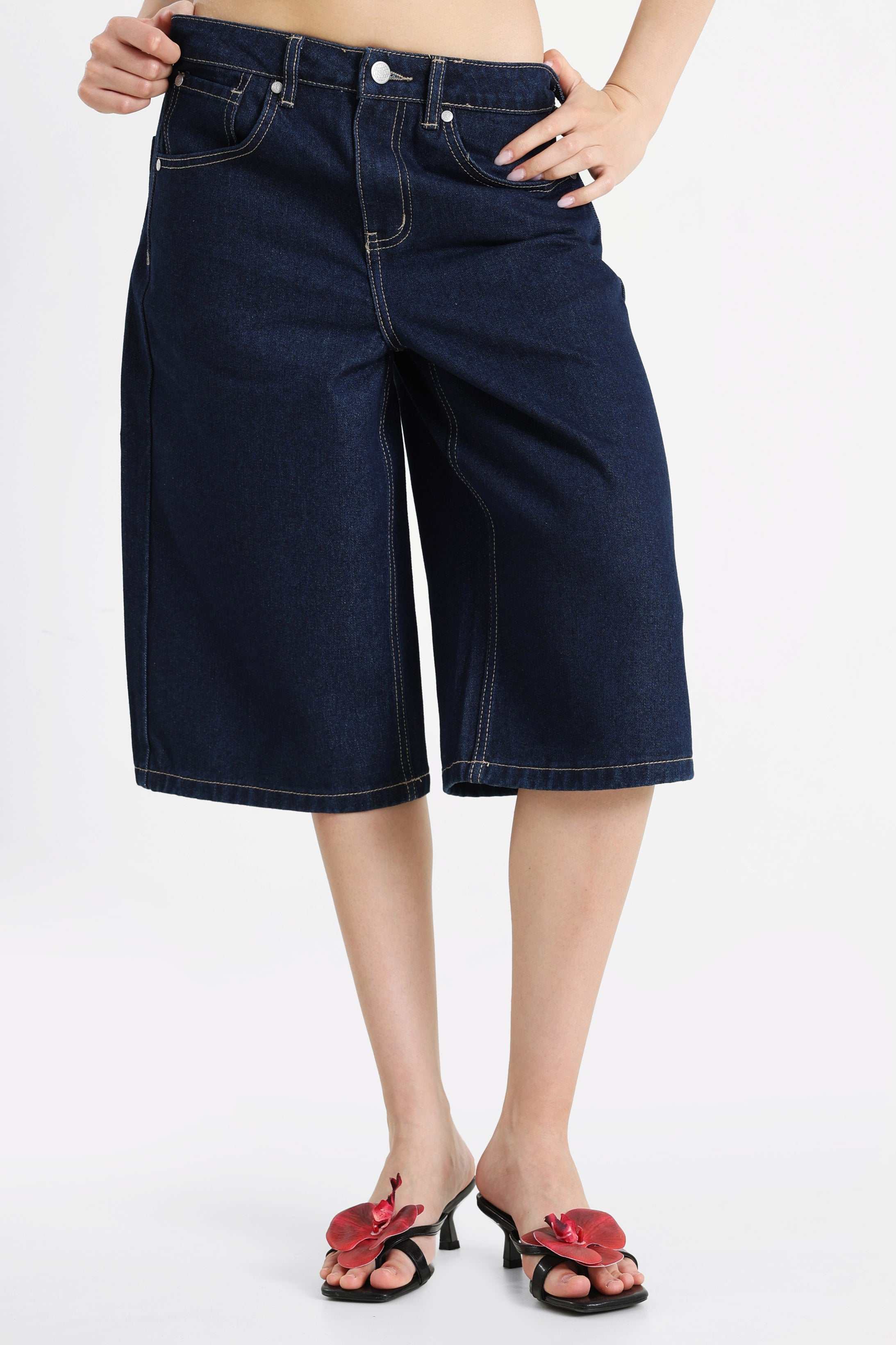 Jeans Bermudashorts - Dunkelblau