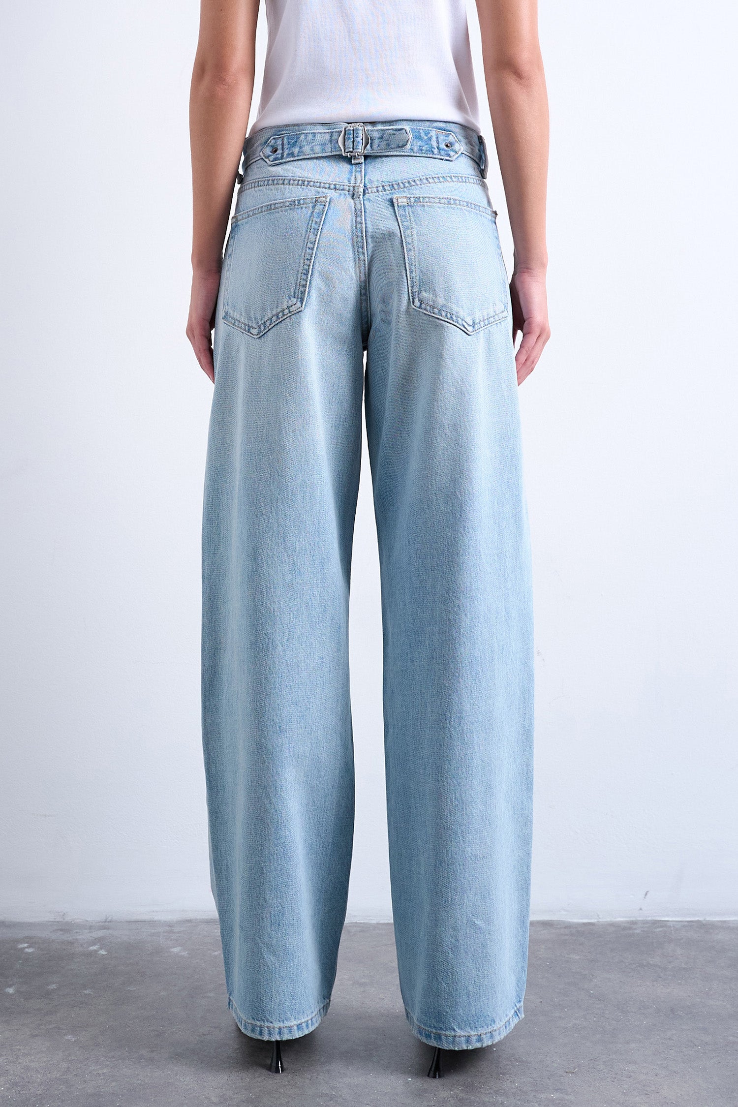 TSCINCH wide leg jeans L32 - Bleached Sand