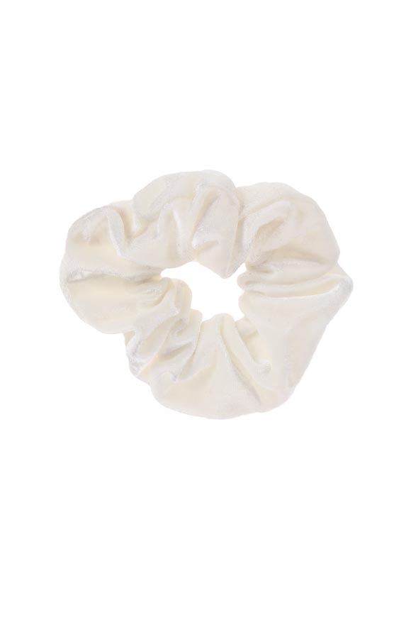 Velours Scrunchy - Blanc cassé