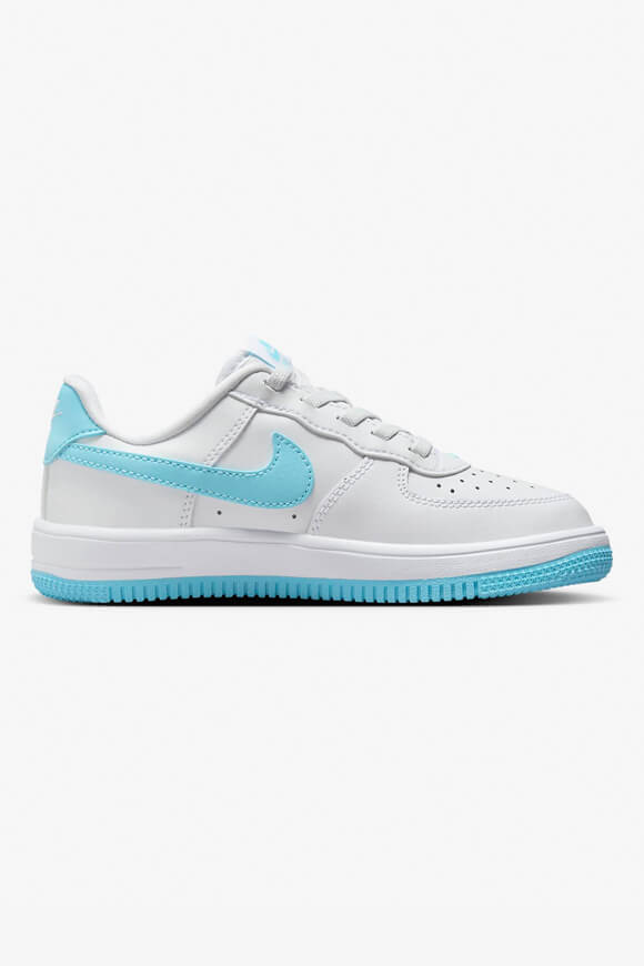 Sneaker Air Force 1 EasyOn per bambini - Bianco + Blu Acquario