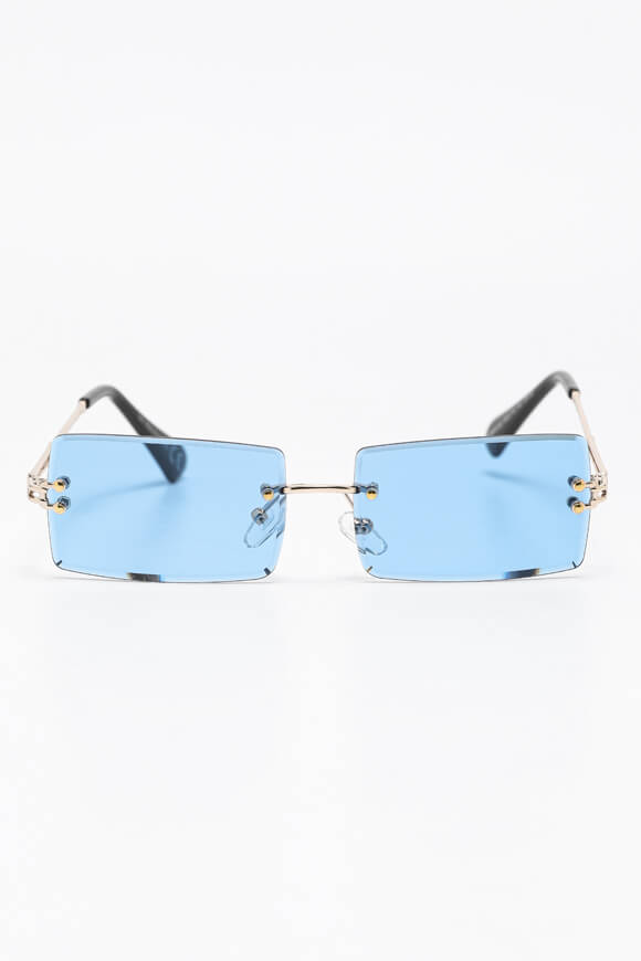 Lunettes de soleil - Couleur Or + Bleu
