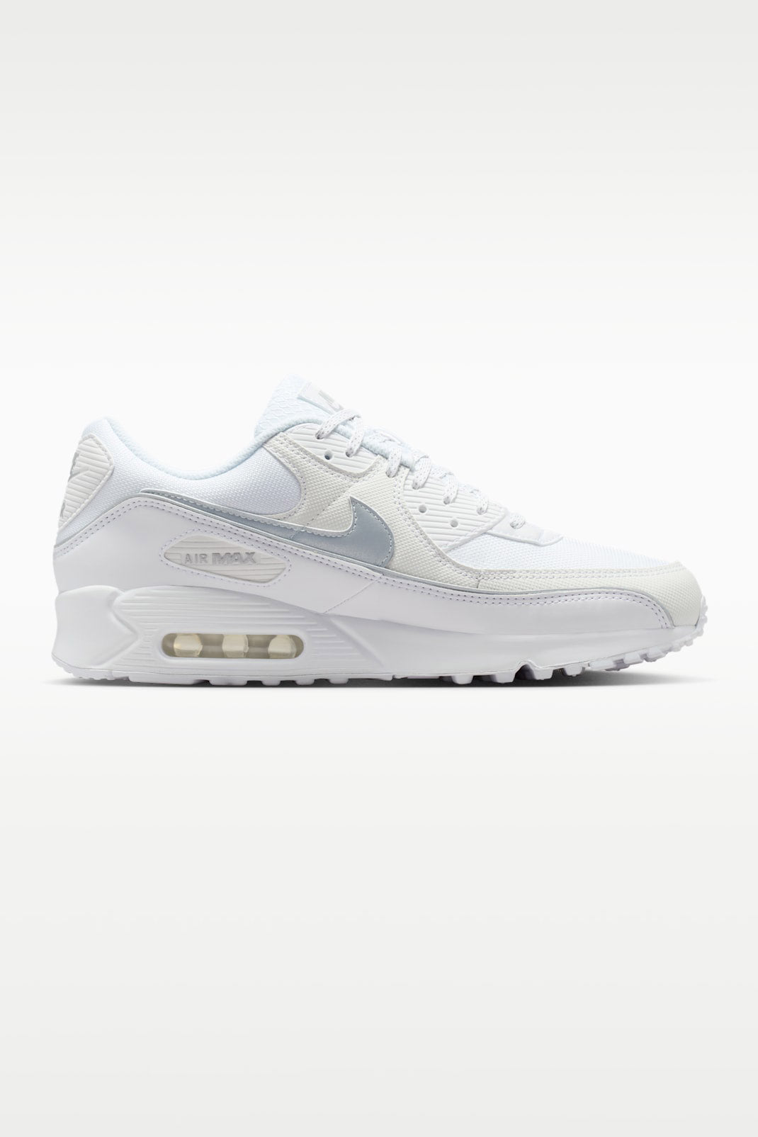 Air Max 90 PRM Sneaker - White + Metallic Silver