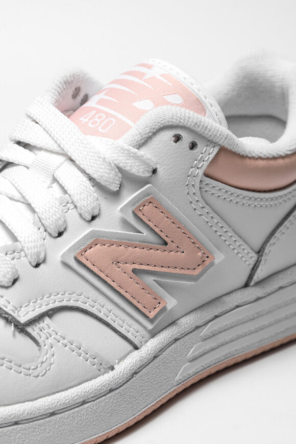 BB480 Sneaker - White + Light Rose