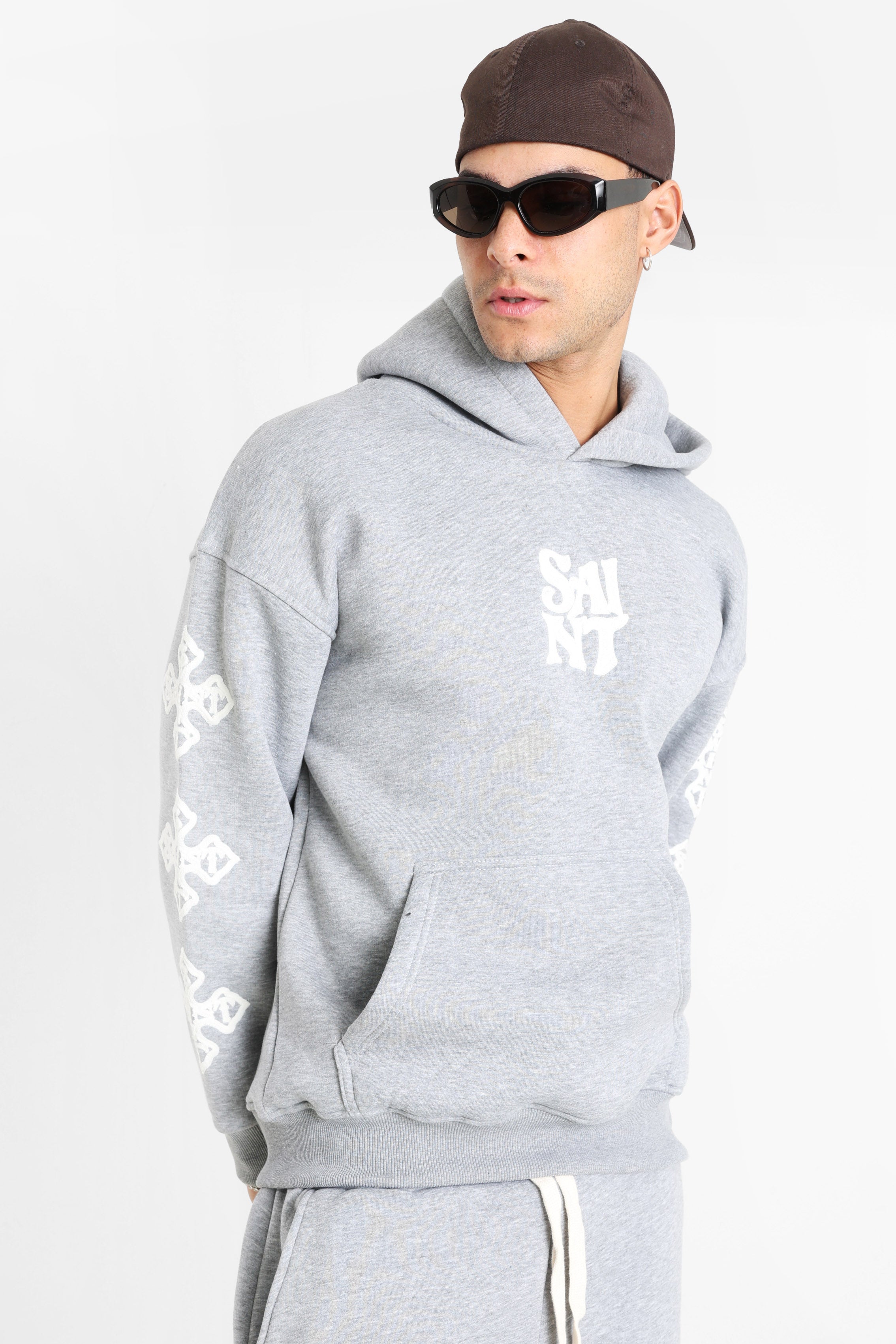 Kapuzensweatshirt - Grey