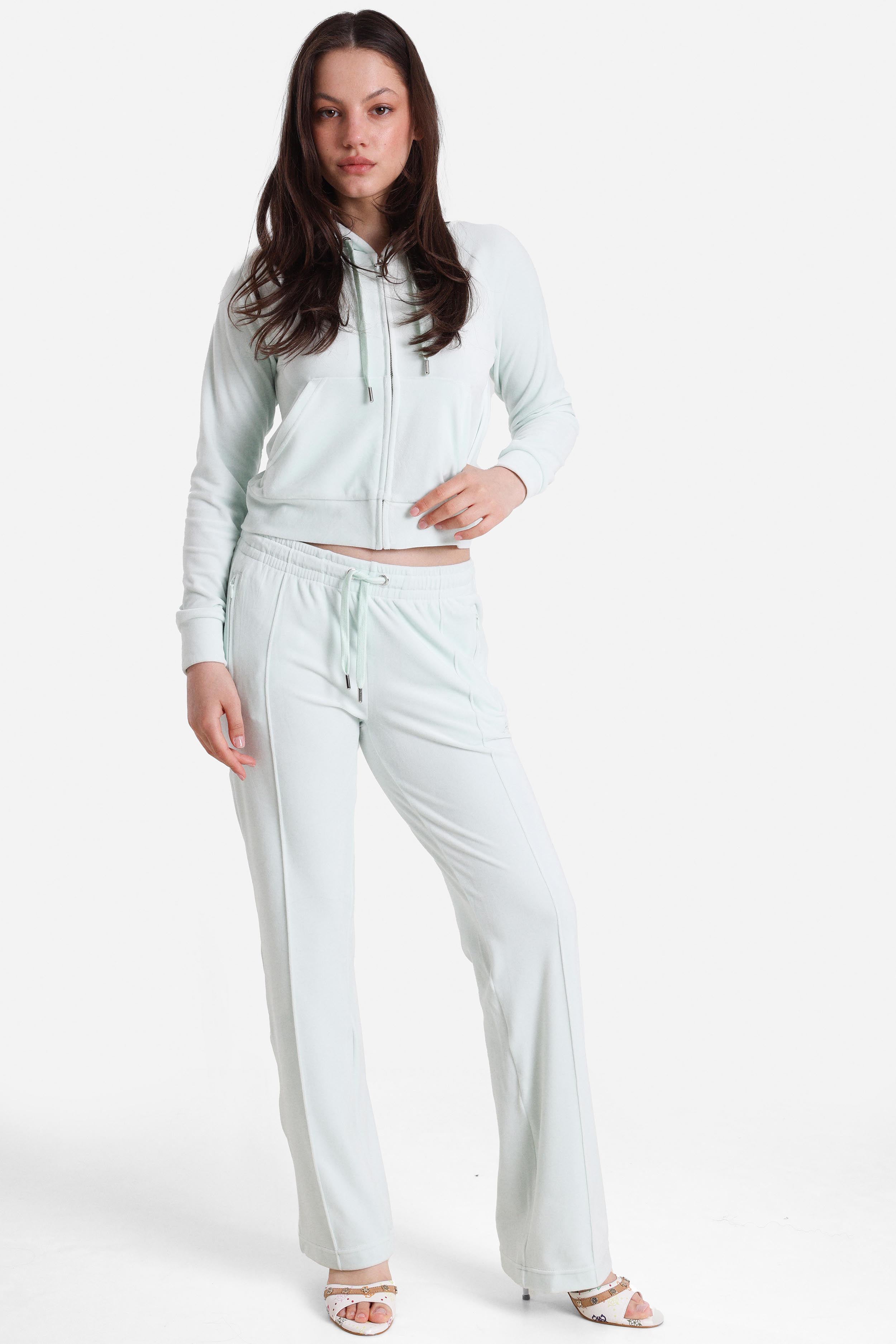 Madison Samt Crop Jacke - Morning Mist