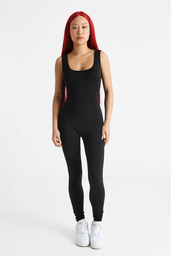 Langer Overall - Schwarz