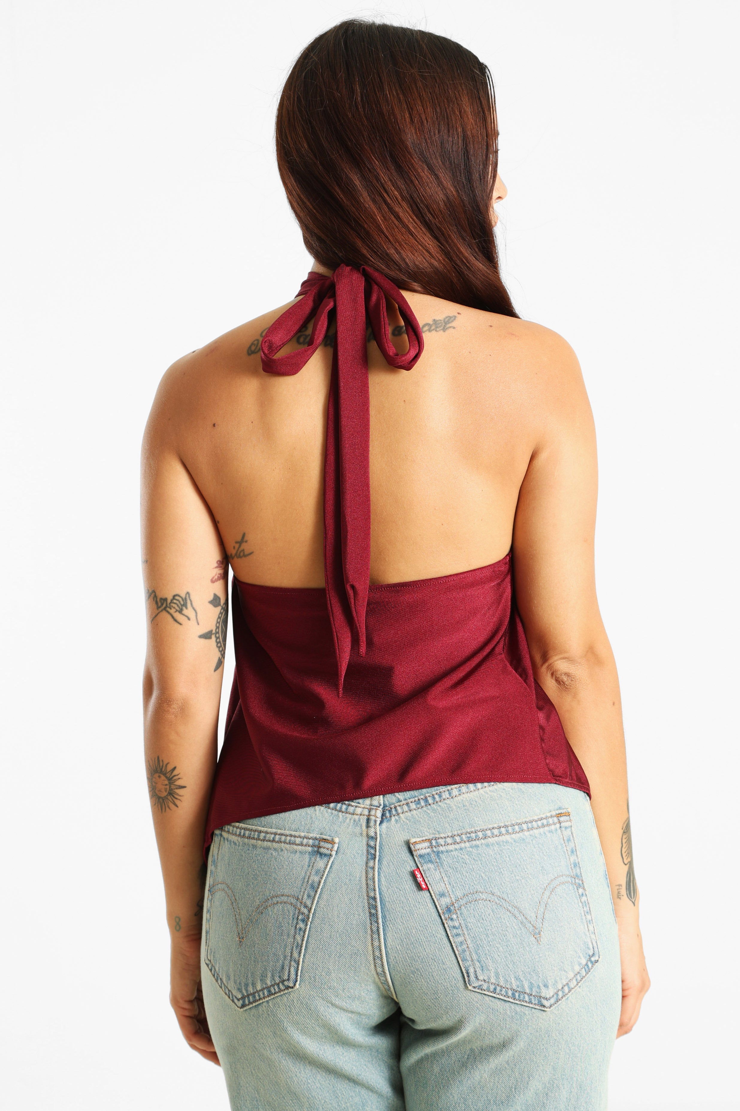Top dos nu - Burgundy