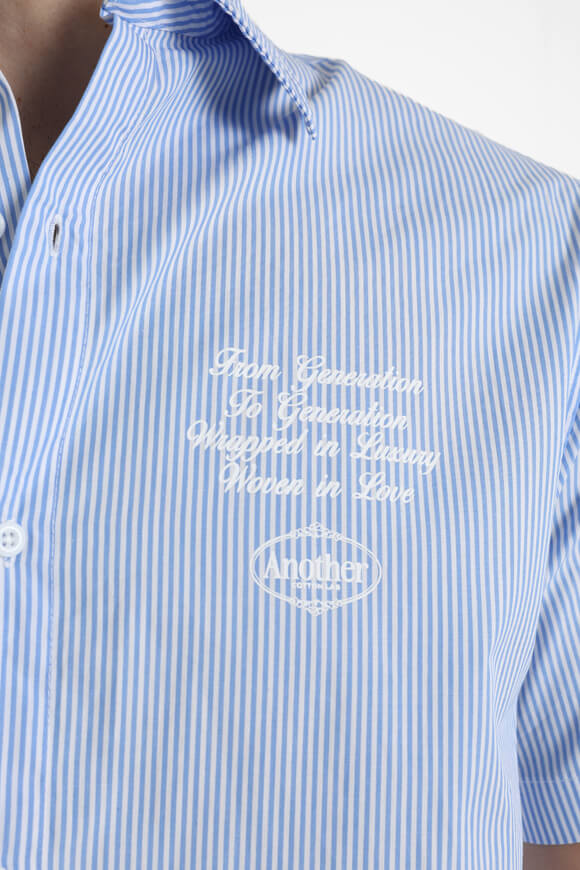 Oversize Hemd - Blue + White