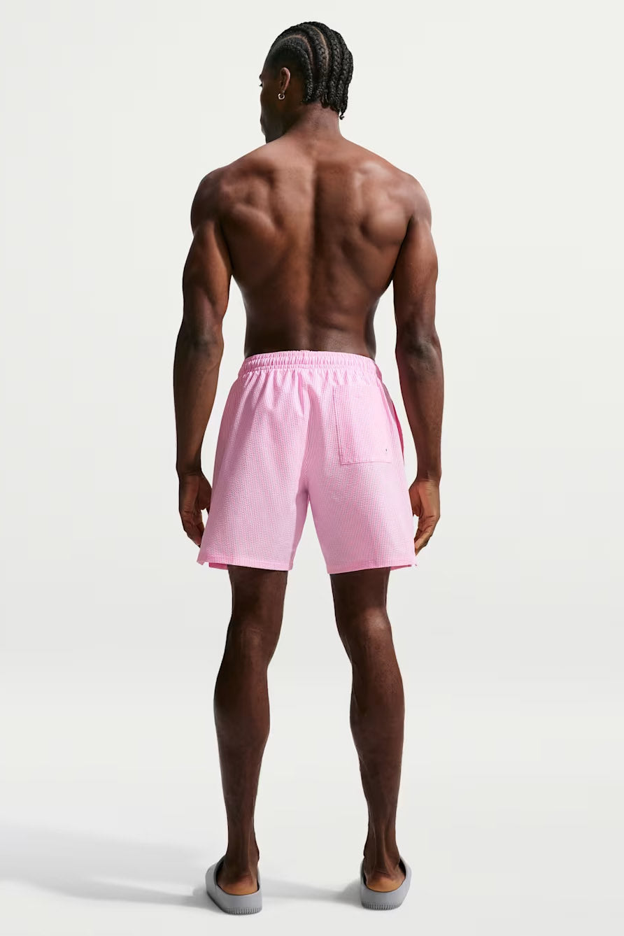 Seersucker Badeshorts - Pink Glow