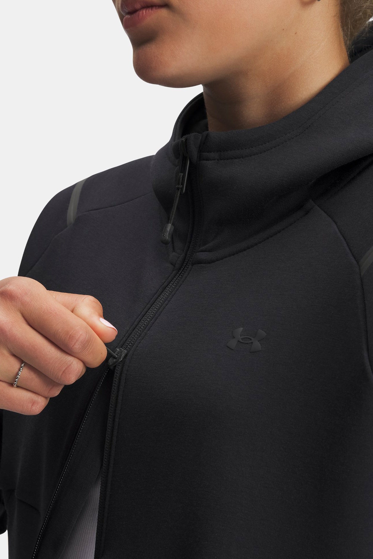 Sweat zippé à capuchon - Black