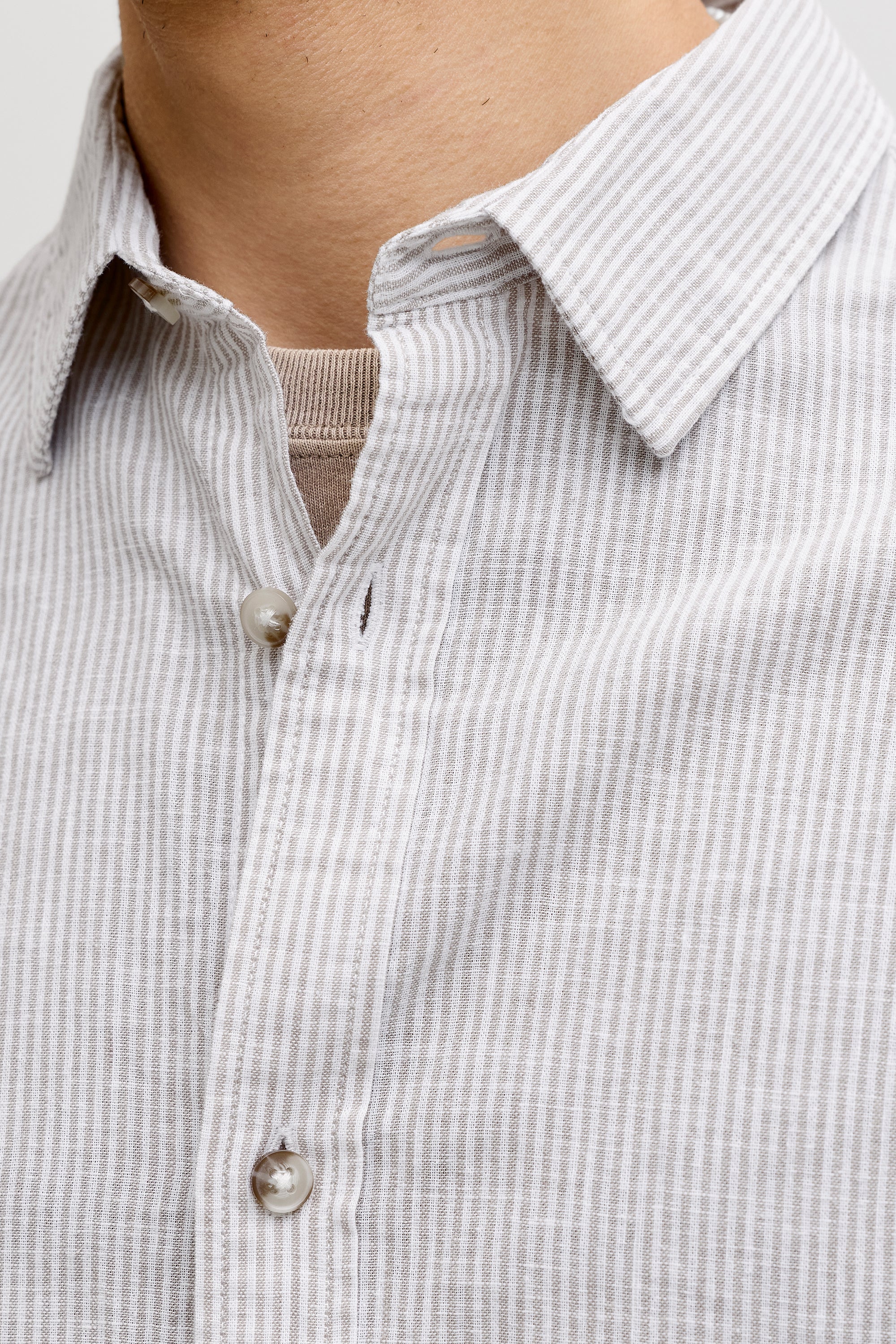 JJESUMMER Leinenhemd - Crockery