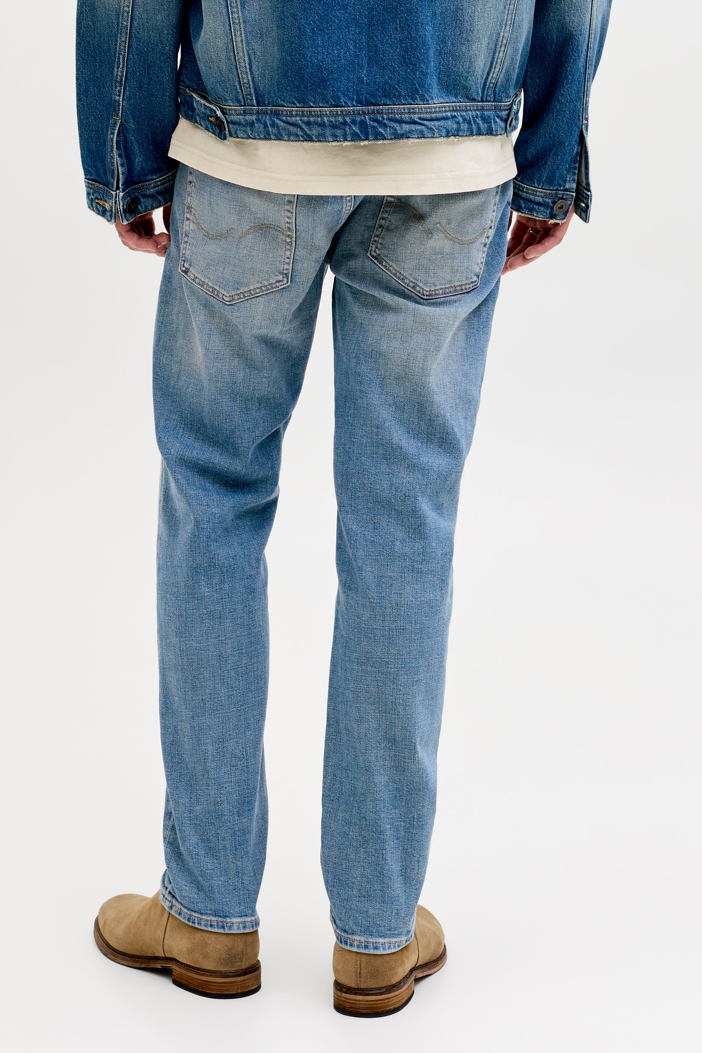 JJIMIKE JJORGINAL jean tapered fit L32 - Blue Denim
