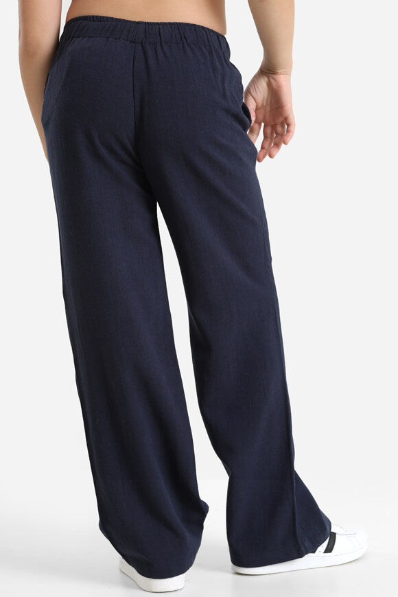 Pantalon en lin - Bleu marine