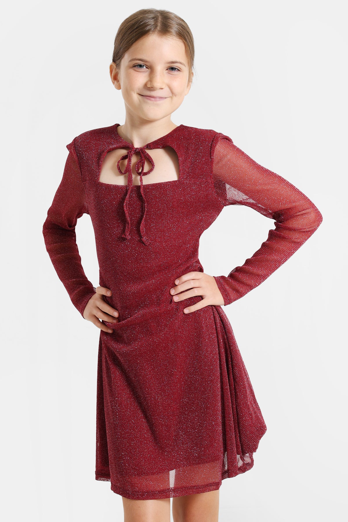 Mini sequin dress - Burgundy