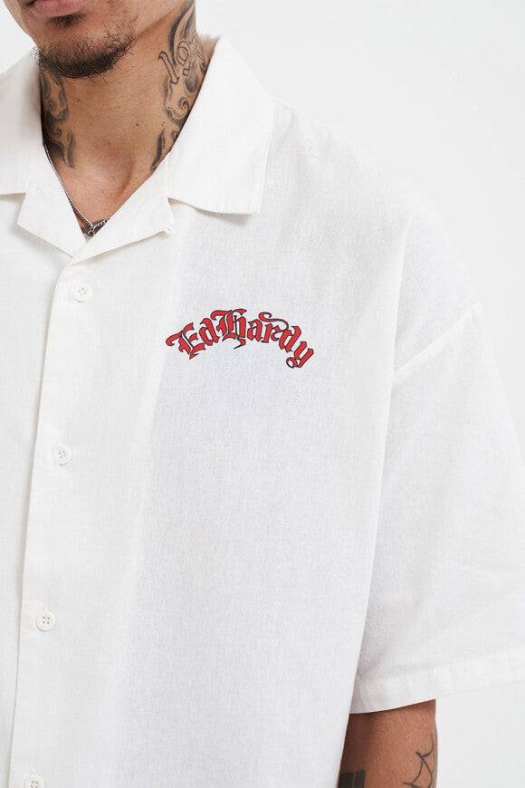 Don Wolf Dragon Hemd - Offwhite