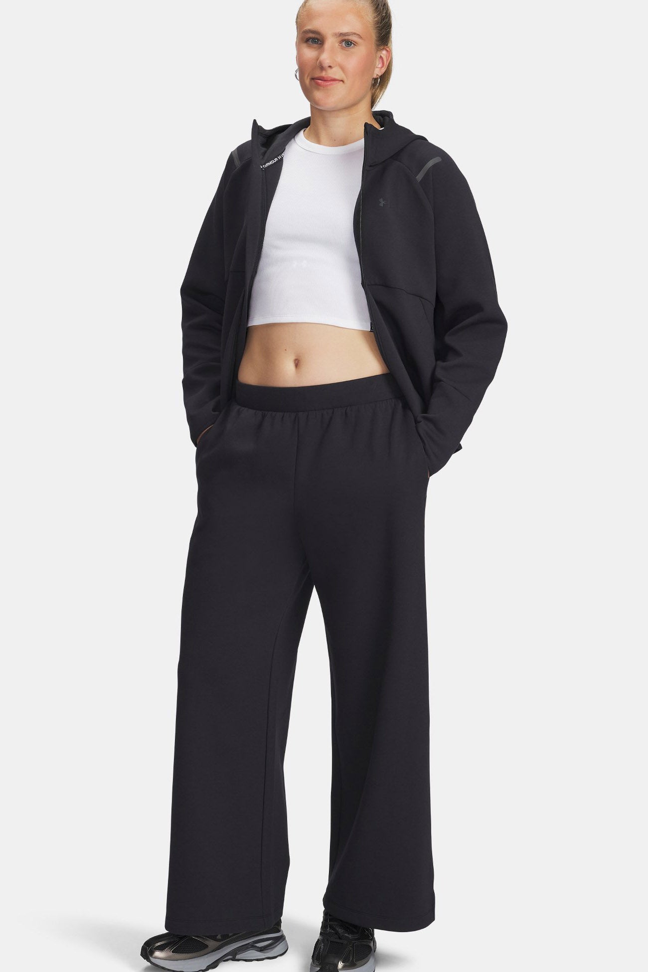 Kapuzensweatjacke - Black