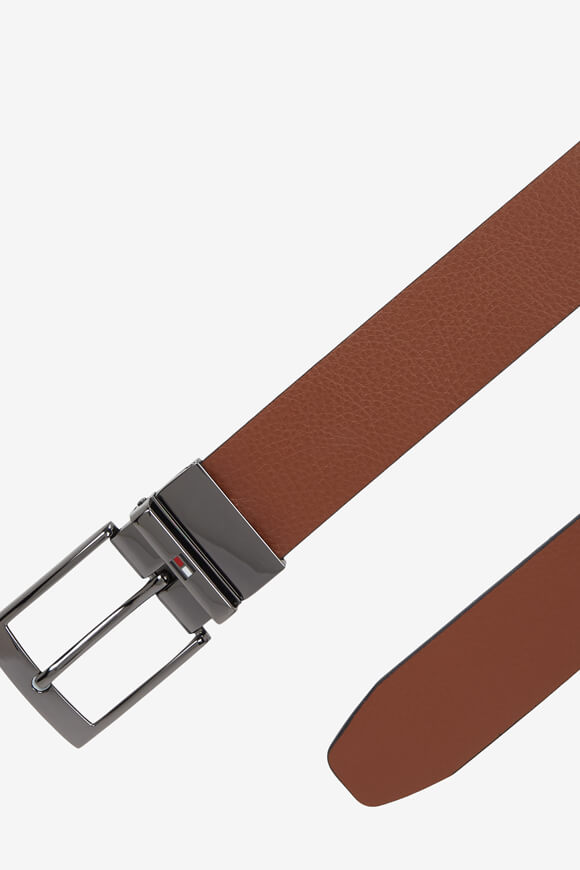 Adan reversible leather belt - Black + Coffee Bean