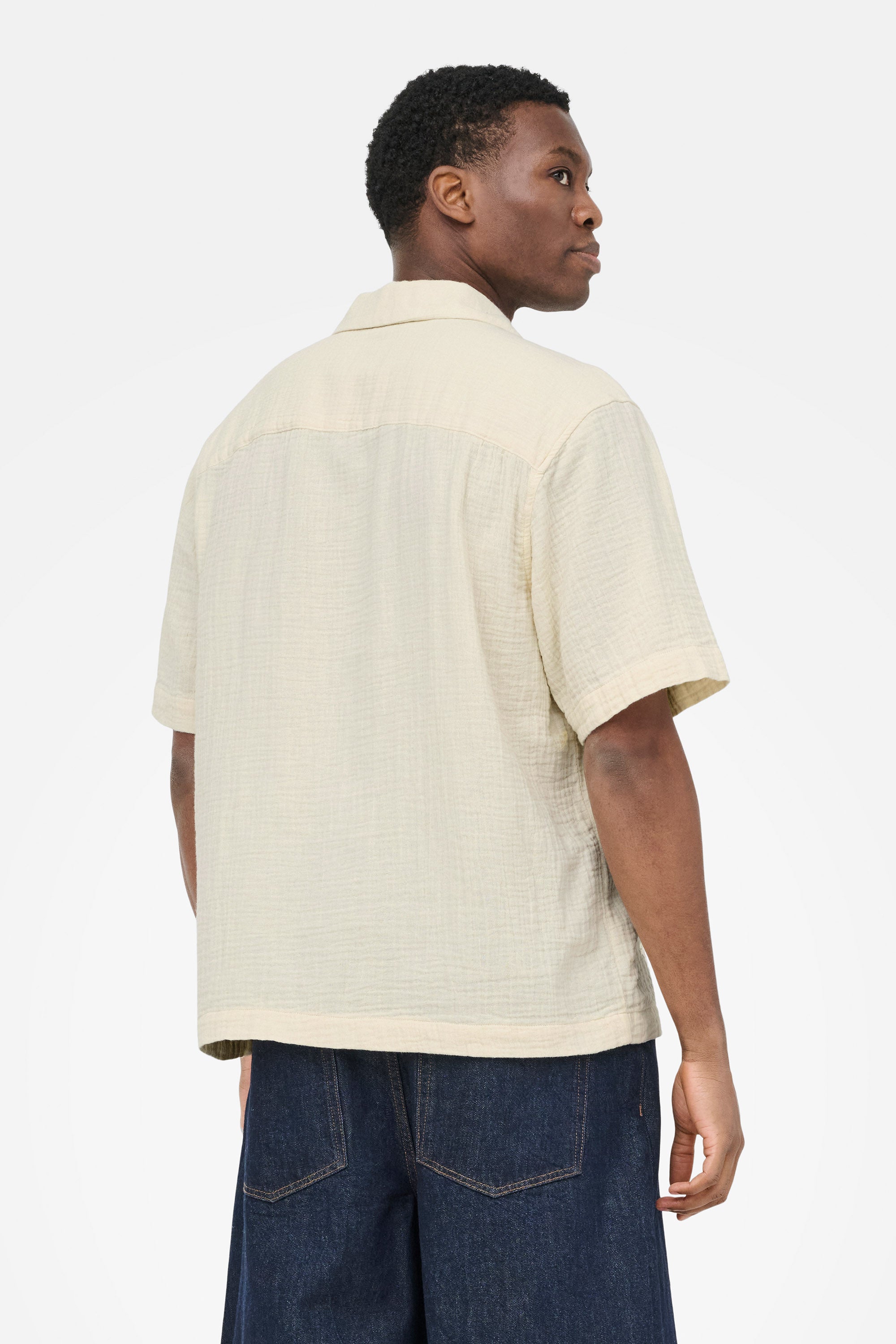 ONSJACKSON Musselin-Hemd - Bone White