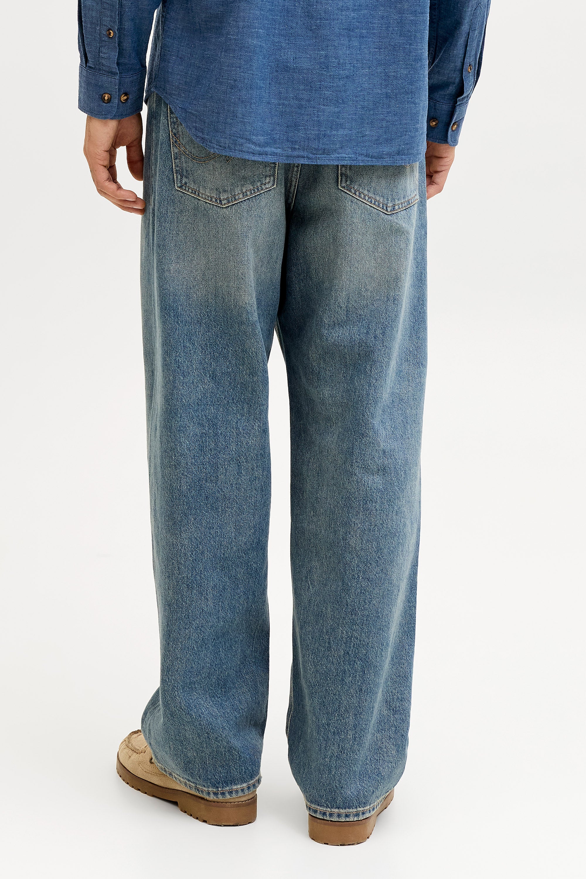 JJESUMMER Leinenhemd - Navy Blazer