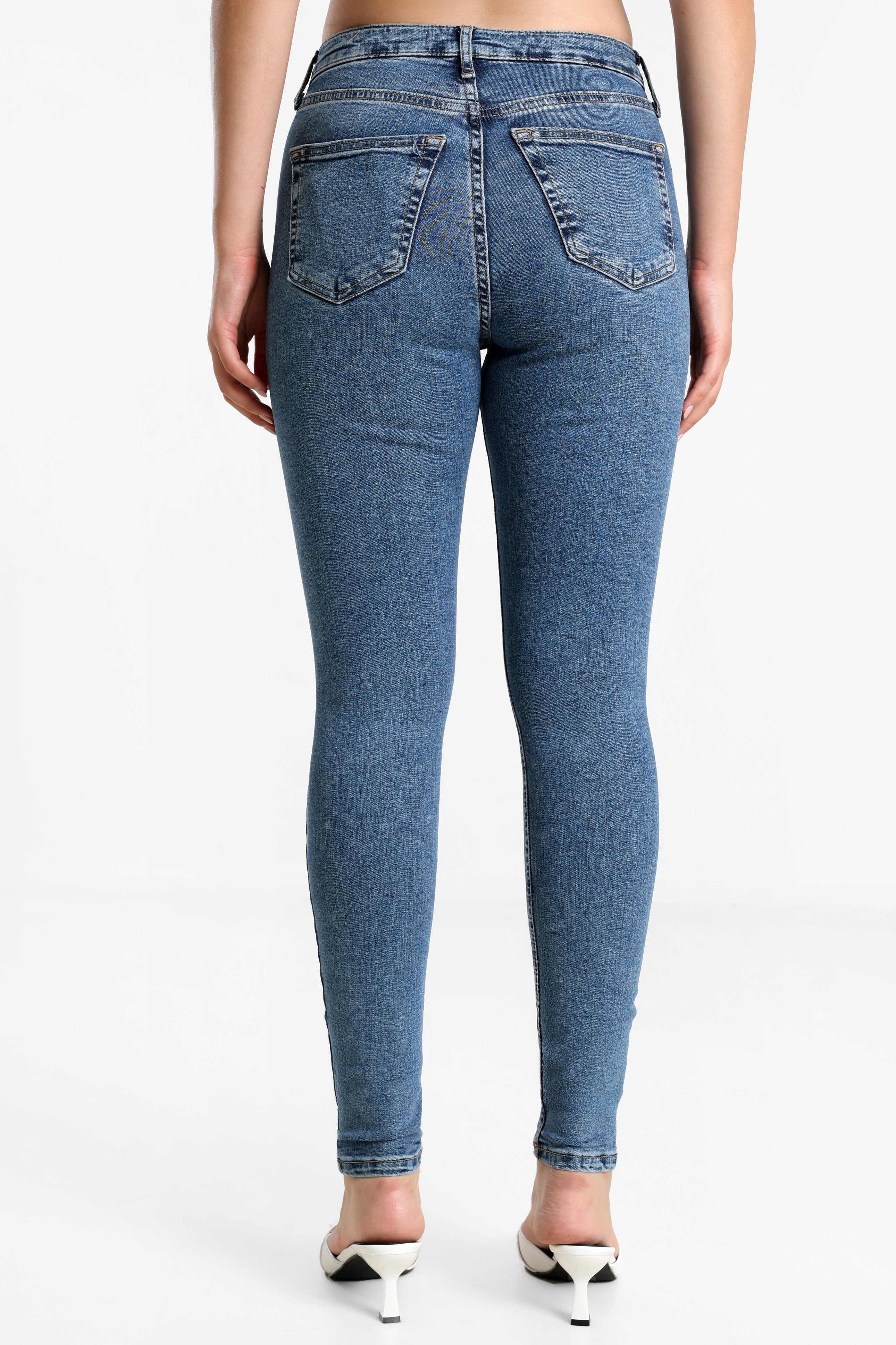 TSJAMIE Slim Fit Jeans L32 - Medium Blue Denim