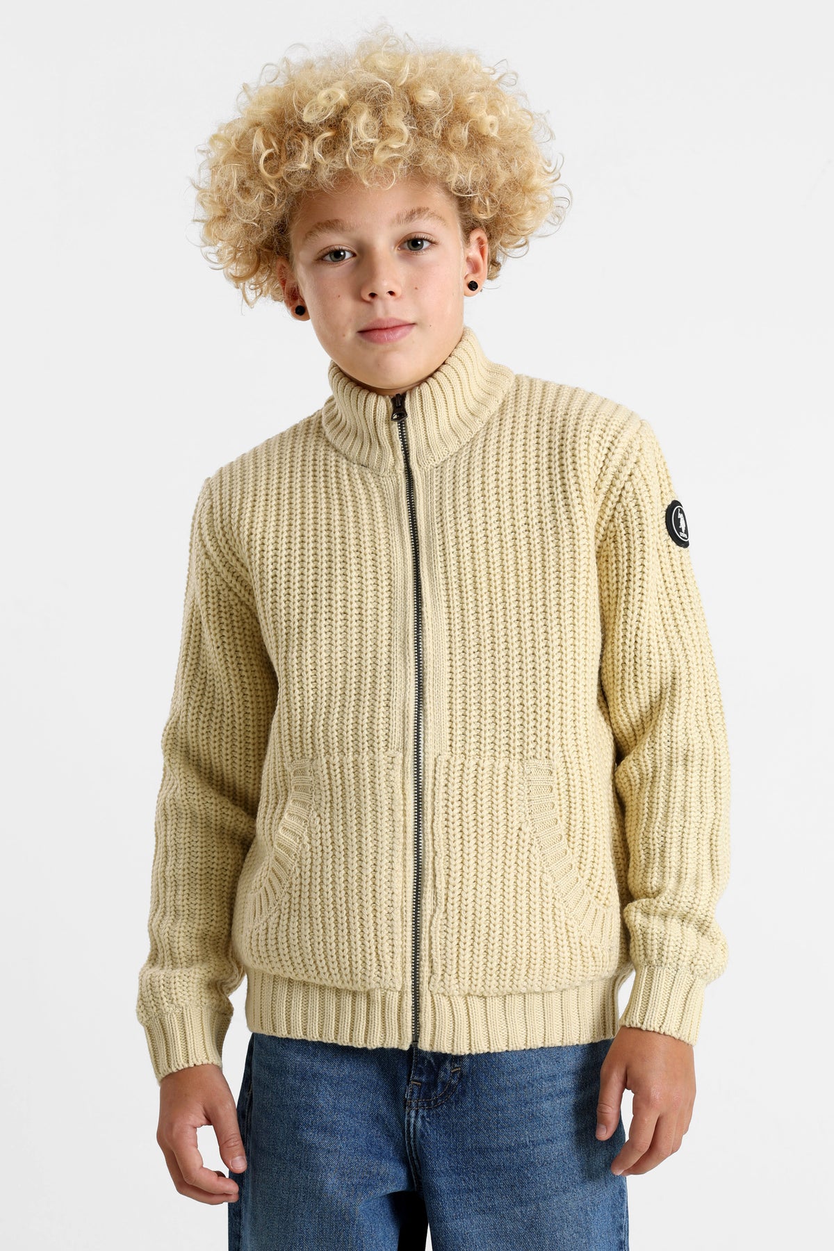 Crest Strickjacke  - Light Beige
