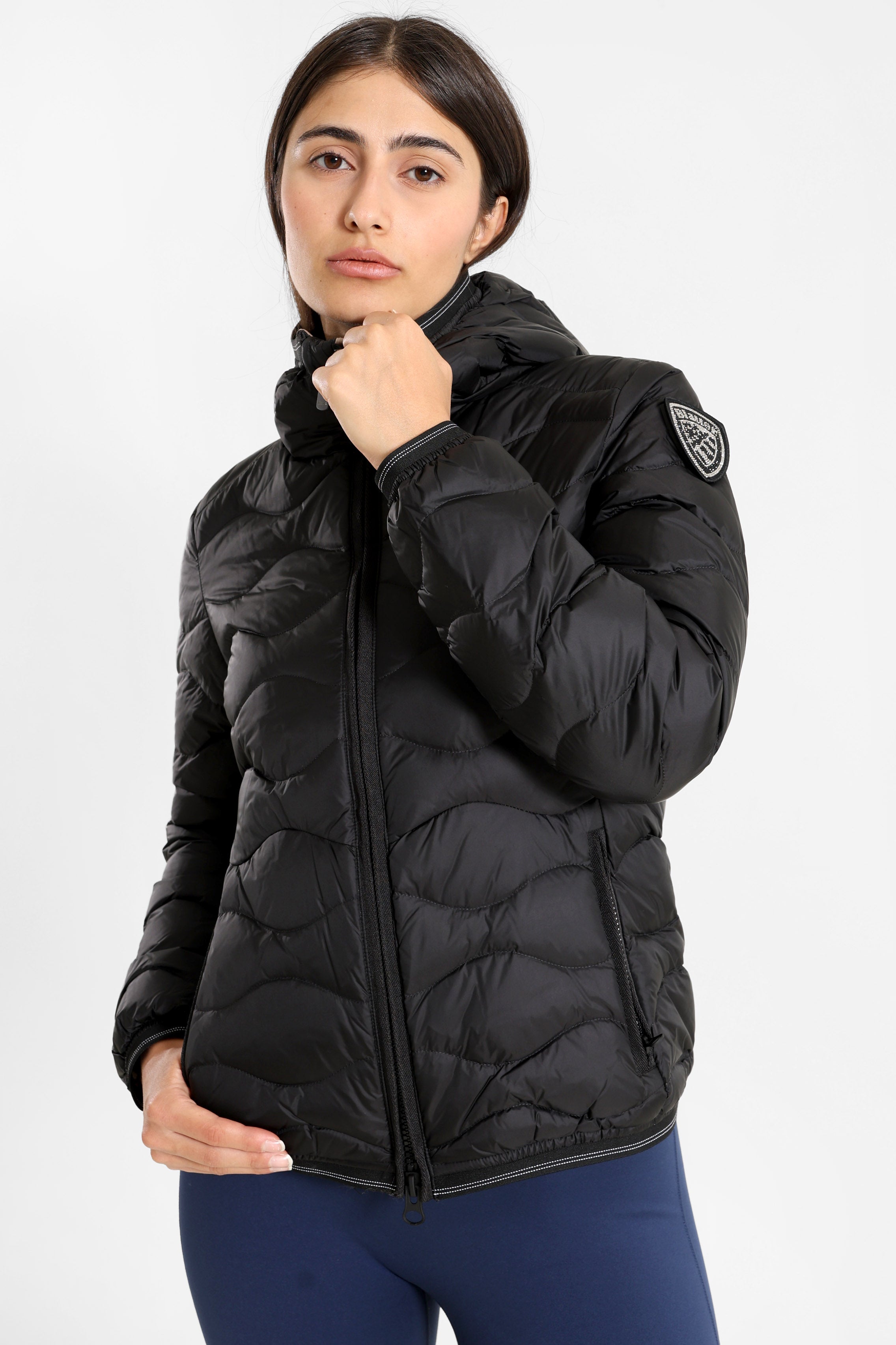 Camelia Gesteppte Daunenjacke - Black